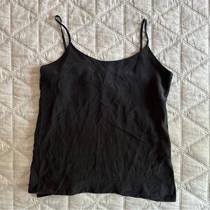 Everlane Black Silk Camisole Tank Top